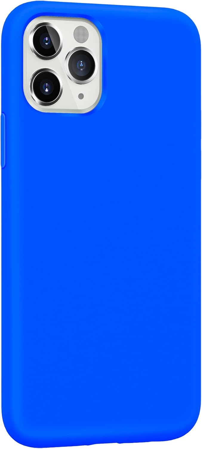 for iPhone 13/14 Genuine Liquid Silicone Case, Stain-Resistant, Heavy Duty Shockproof, Premium Minimalist Blasic Matte Phone Case Slim Fit Cover, 6.1" 2022 2023, Bright Cobalt Royal - Blue