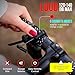 ZIREN High-Traffic Bike Horn Bell Siren & LED Light Super Loud Electric Alert Rechargeable IPX4 Front and Back Lights (ZIREN Micro USB)