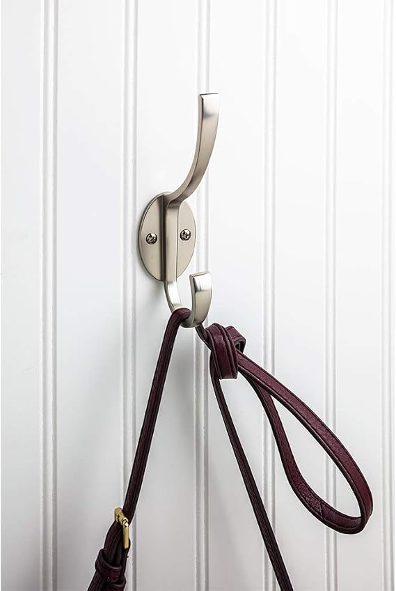 Elements YD55-587PC Double Wall Mount Decorative Hook, Polished Chrome