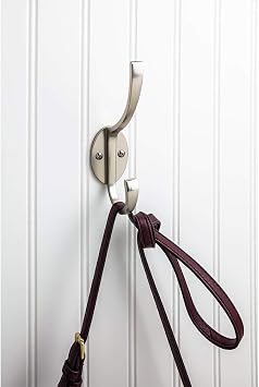 Elements YD55-587PC Double Wall Mount Decorative Hook, Polished Chrome