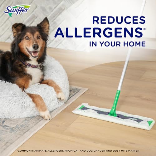 Image of Swiffer Sweep + Mop XL, Broom & Mop Alternative, Floor Cleaner for Dirt, Dust, Hair, All Purpose Cleaning Tool for Home, Bathroom, Kitchen, Set Includes 1 XL Sweeper 8 XL Dry Pads 2 XL Wet Pads Fresh