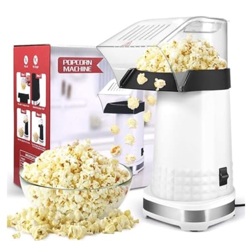Popcorn Machine - 99% High Popping Rated Air Popper Popcorn Maker, 2 Minutes Fast Making Electric Popcorn Machine with On/Off Switch
