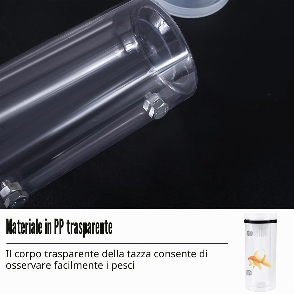 Trappola per Pesciolini Acquario, Trappole per Esca Pesci con Corda e Spina di Terra e Design a Baffi Inversi per Pesca di Acqua Salata e Acqua Dolce