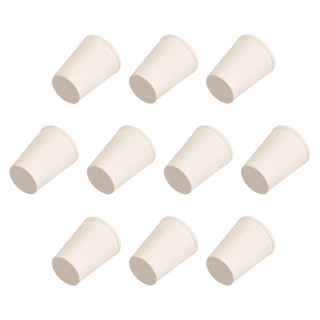 uxcell White Tapered Shaped Solid Rubber Stopper Size 000 10Pcs — Amazon image 6
