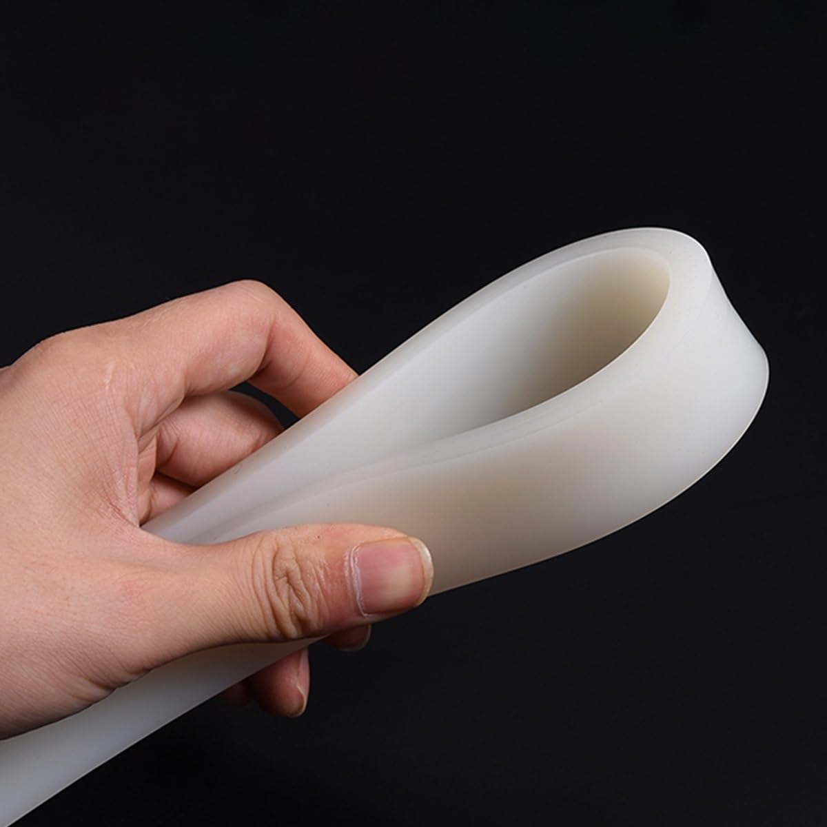 Striscia di sigillatura Solida di Gomma, Striscia di Gomma siliconica da 1 m, Guarnizione Quadrata Bianca antiolio for Alte Temperature, Guarnizione in Gomma(10mmx12mm 1M)
