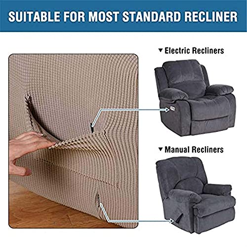 Cubierta de silla de reclinación elástica impermeable con protector de sofá ajustable 5