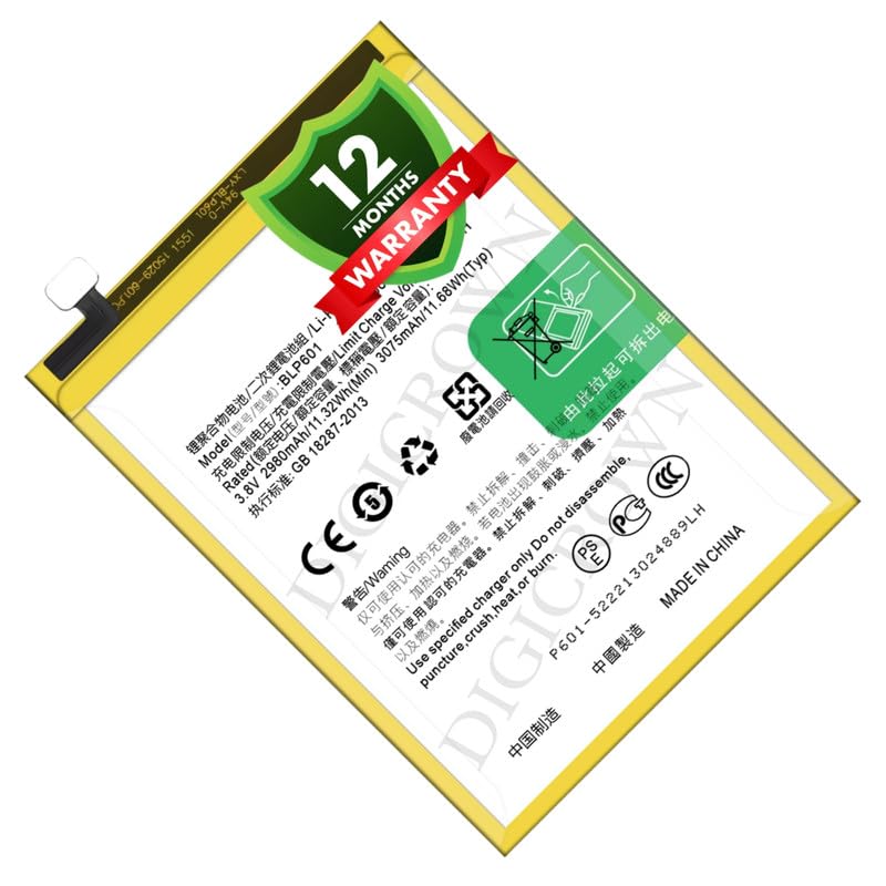 Image of Original BLP601 Battery Compatible for Oppo A53 (2015) | A59 (2016) | Oppo F1s (A1601) - (3075mAh) - 1 Year Warranty DF7