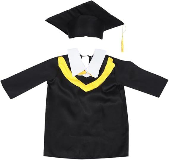 Toga y birrete para kínder graduación preescolar niños niñas fotografía ceremonia regalo