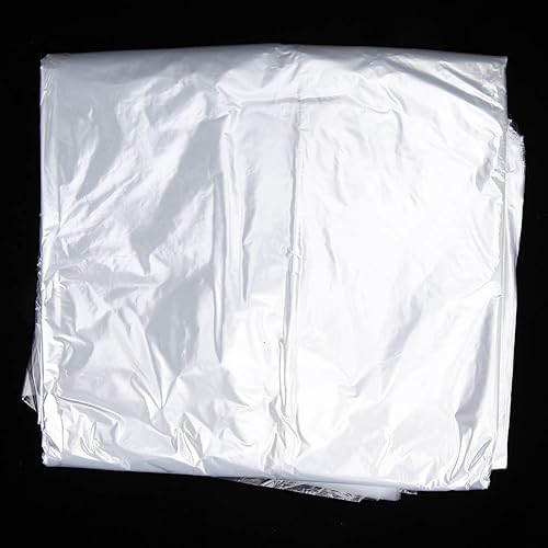 Miniatura 7 de Hapivida 50 bolsas desechables transparentes para ropa bolsas de limpieza en seco bolsas de traje bolsas colgantes para limpieza en seco