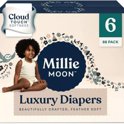 Image of Milm Baby Diapers – Ultra Soft, Leak-Proof, Hypoallergenic Disposable Diapers (6)