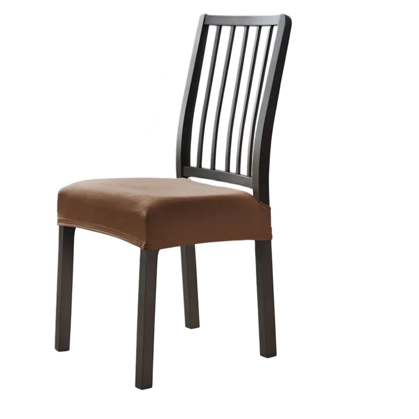 FVDZRFIE Chair Covers 1/4/6pcs Jacquard/Velvet Chair Seat Cover Stretch Removable Chair Slipcover Upholstered Dining Room Seat(Color 13,1pcs)