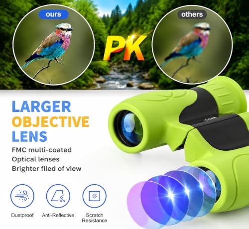 Binoculares para niños 8x21 alta resolución shockproof miniatura 2