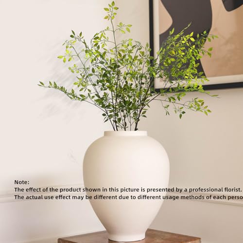 Melorca&Guilla Artificial Plants,2PCS 43.3" Green Nandina Faux Branches for Vase,Artificial Plants for Shop Garden Office Home Décor - Image 7