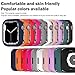 BOTOMALL Compatible with Apple Watch Bumper Case 45mm Series 9/8/7 Soft Flexible TPU Thin Lightweight Protective Cover for iWatch [NO Front Screen Protector]