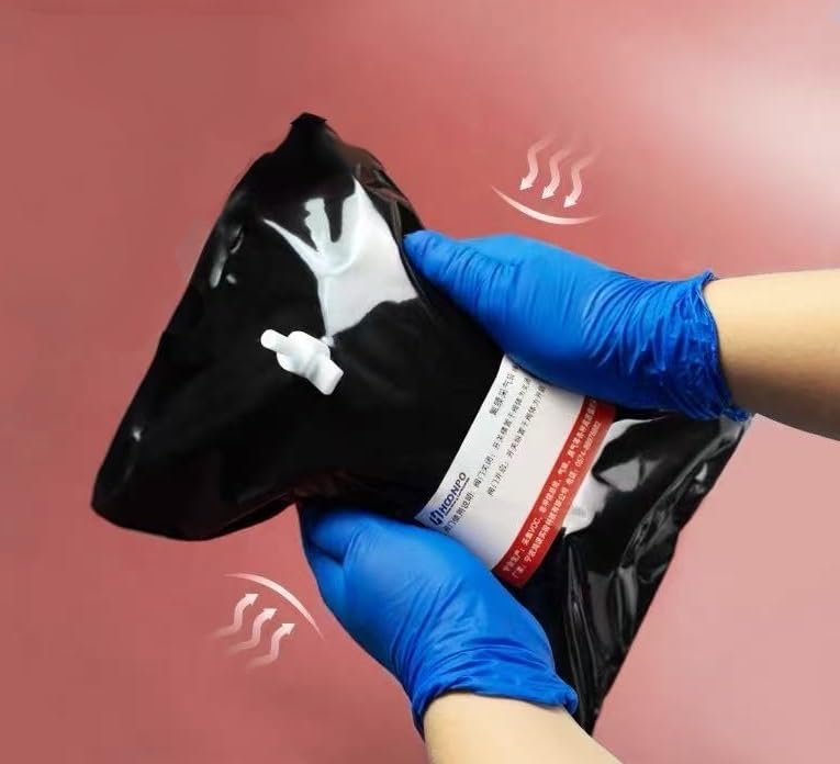 Lab 1L-10L Black Lightproof Gas Sampling Bag Non-Methane Hydrocarbon Test(5L 1PCS)