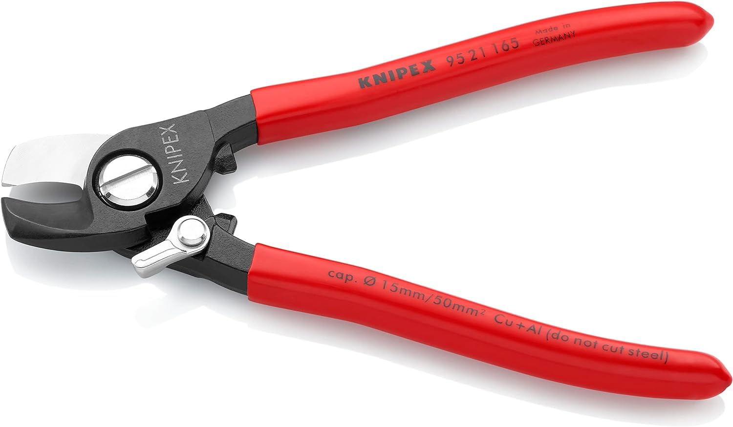KNIPEX Nożyce do kabli Ze sprężyną rozwierającą z tworzywa sztucznego, powlekane 165 mm, 95 21 165