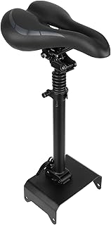 banapoy Electric Scooter Seat Saddle, Height Adjustable Folding Shockproof Scooter Seat, Universal Scooter Saddle for Segway for Ninebot F20 F25 F30 F40 Electric Scooter, No Drilling