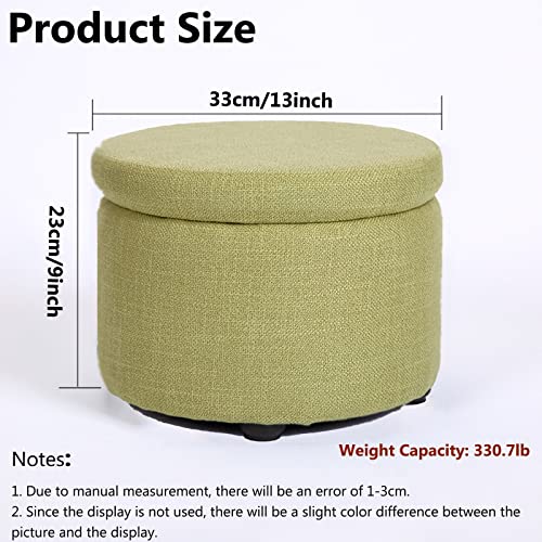 Repose-Pieds Ottomans Cercle Marron Petit Modèle Gain de Place