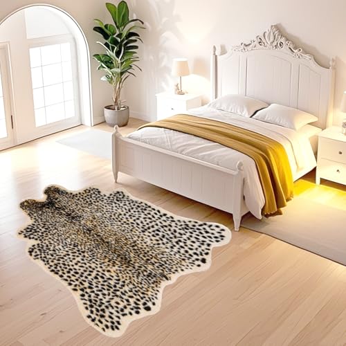 Tapete decorativo con diseño de leopardo 160x201 cm miniatura 4