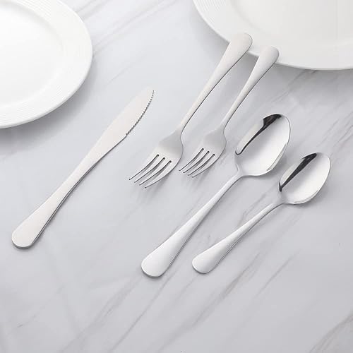 Miniatura 4 de Buyerstar - Juego de cubiertos de 20 piezas, multicolor, acero inoxidable con chapado de titanio colorido, cubiertos, juego de utensilios de cocina