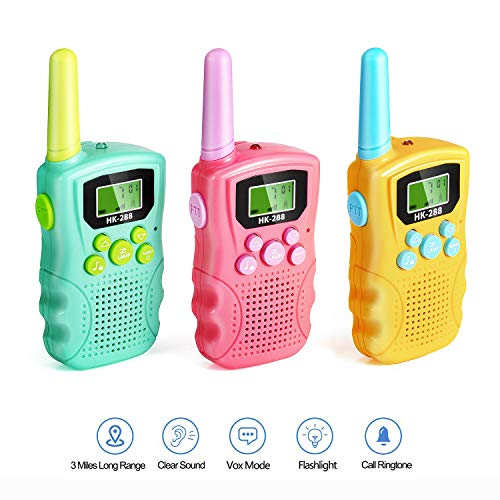 Kids Walkie Talkie Camping Toys for 3-12 Year Old Boys - 22 Channels 2 Way Radio 3 Miles Range Gifts - //coolthings.us