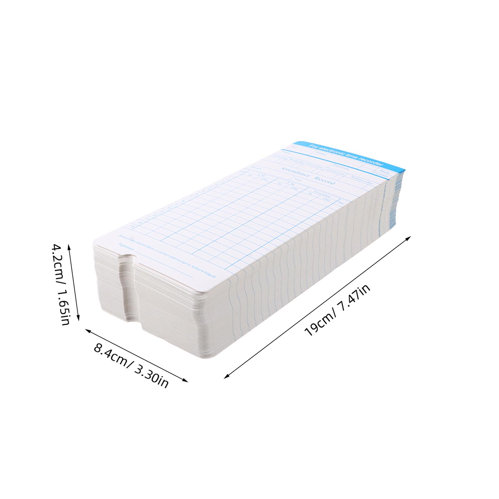 200 Feuilles Cartes de Pointage Papier en Carton pour Bureau