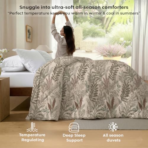 Image of AYKA Reversible AC Comforter 150 GSM Microfiber Summer Blanket Single Bed (60x90 Inches) | Checked Design Cooling Quilt for AC Room | Soft Breathable Duvet Cream & Pink