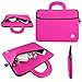 KOZMICC 11.6 - 12" inch Laptop Portable Neoprene Carrying Sleeve Case Bag Handle Accessory Pocket for Apple Macbook Air Pro, Chromebook, Dell, HP, Samsung [Up to 11" x 6" x 1.5" Inch]