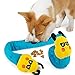 beetoy Hundespielzeug Schnupftabak Spielzeug für Puzzle und Futtersuche Instinkt Training, Interaktives Plüschzahnen Spielzeug für Stressabbau Spiel für Langeweile(Blau)