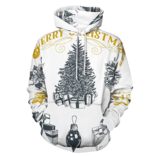 Sweat à capuche Joyeux Noël vintage pour vos soirées festives en famille