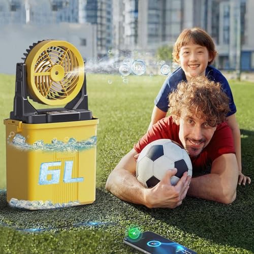 Ventilador de nebulización recargable de 20000 mAh para circulación de aire exterior 3