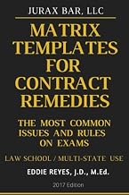 Matrix Templates For Contracts Remedies: The Most Common Issues and Rules on Law School Exams