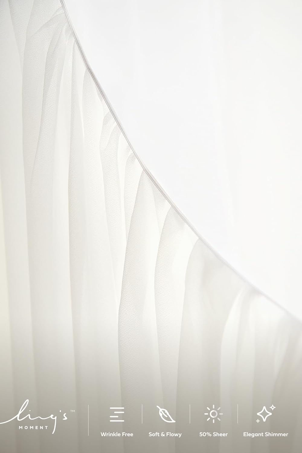 Ling's Moment Deluxe Wedding Arch Draping Fabric, Easy Hanging Chiffon Sheer Drapes, Wrinkle Arbor Backdrop Durable Wedding Decorations for Ceremony Outdoor 3 Panels Curtain,26ft,Rust & Sepia