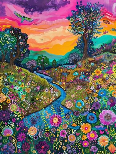 Broderie Diamant Kit Complet 5D Diamond Art Enfant et Adulte 90x120cm