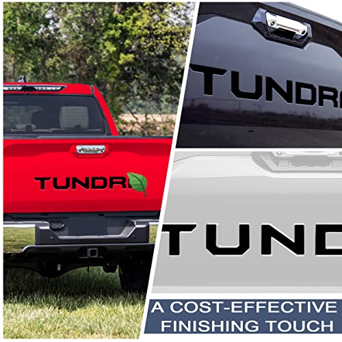Tailgate Insert Letters Compatible For 2022 2023 Tundr Rear Emblems Not Decals Stickers With Strong Certified Adhesive -Matte Black #TOP6