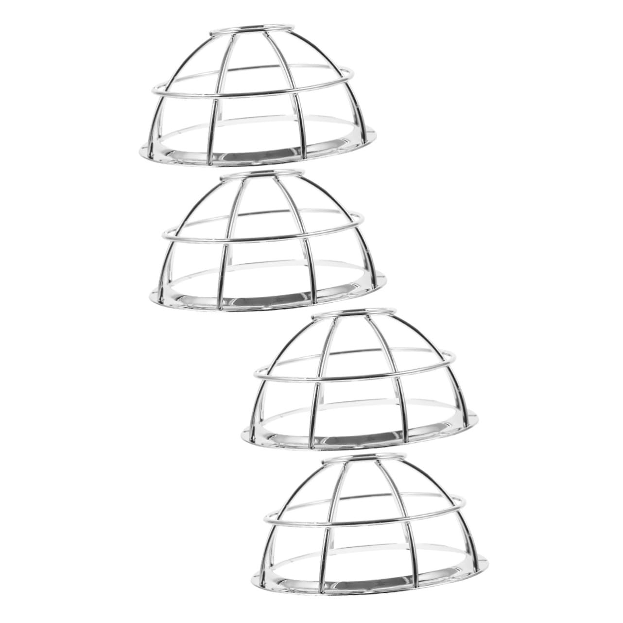 4 Pièces Protection Détecteur Acier Inoxydable Garde-Fil Robuste pour Capteurs de Fumée