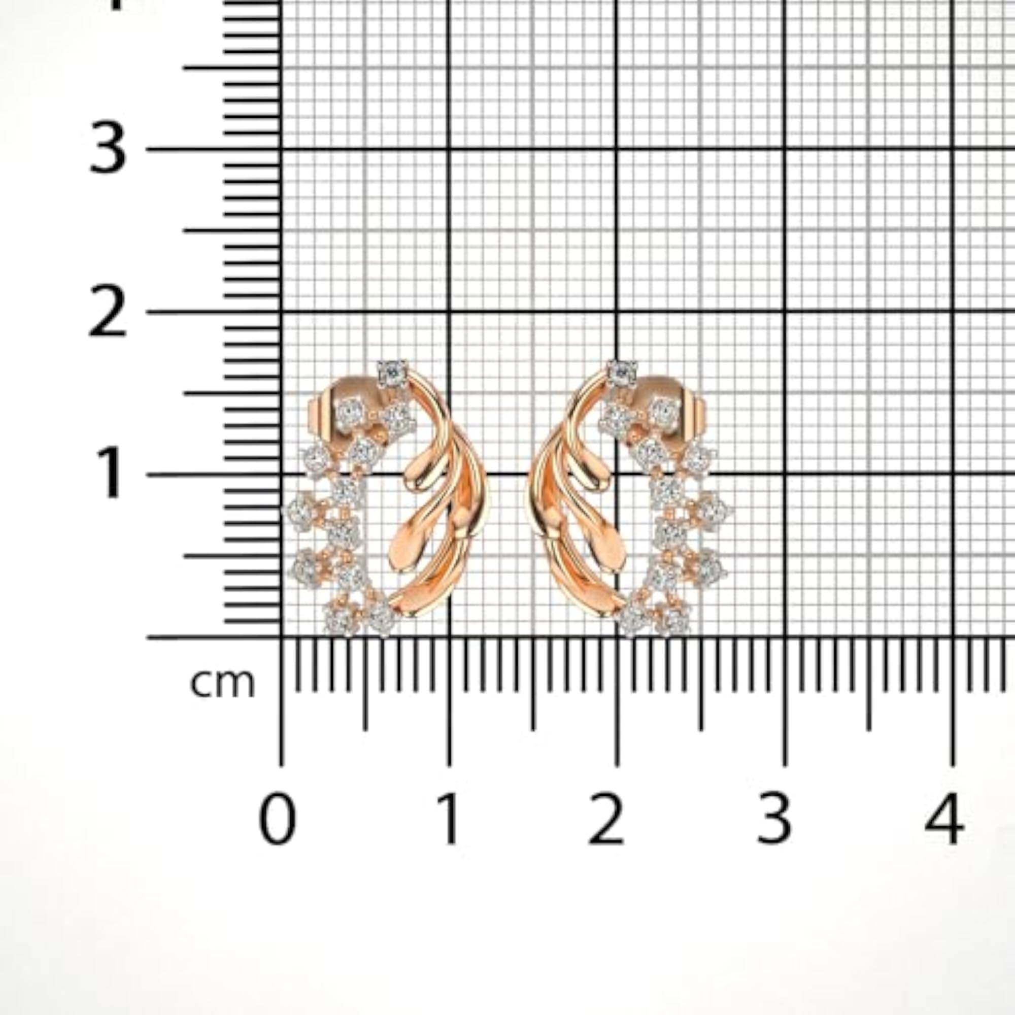 Women's Sterling Silver & Lab Grown Diamond 0.29cts Elegant Earrings