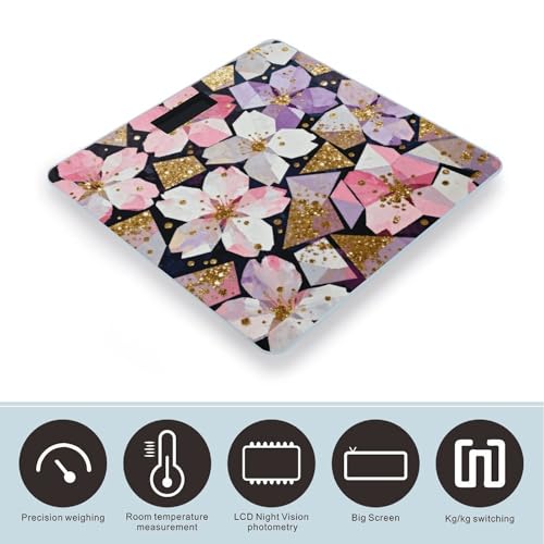 Báscula digital para baño con pantalla LCD y base antideslizante miniatura 3