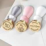 Wedding Custom Monogram Wax Seal Stamp with Names and Date for Wedding Invitations-Multiple Design Options-USA Handcrafted