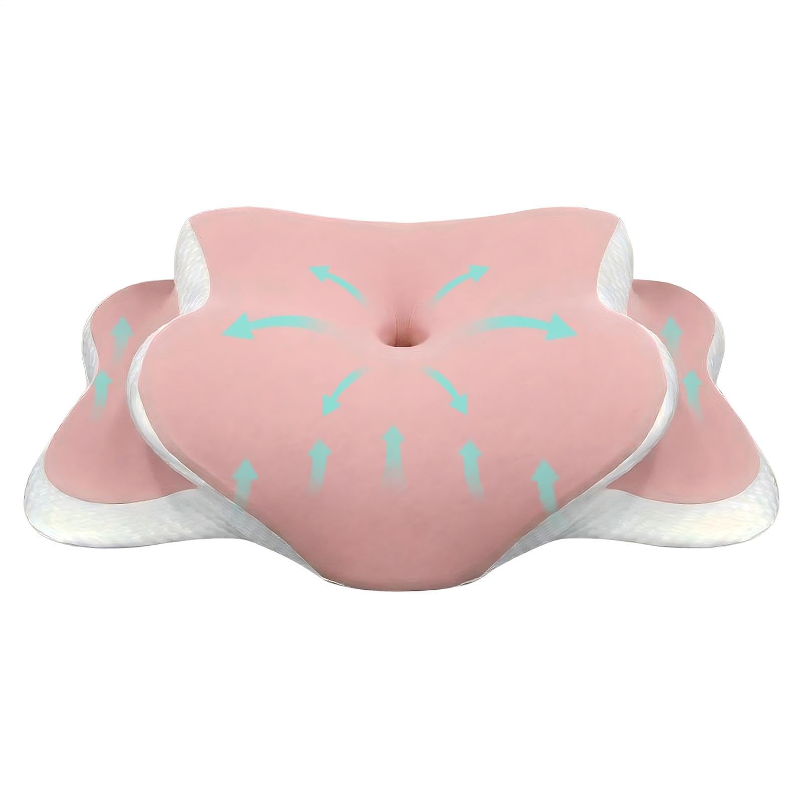 Oreiller ergonomique dos mousse mémoire de forme coussin pour literie