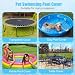 Adiwo Rund Poolabdeckung, Große 120 cm x 20 cm Hundepool Abdeckung Staubschutz wasserdichte Faltbare Badewannenbezug Schwimmbad Schwimmbadabdeckung Faltbarer UV Beständiges für Hund und Kinderpool