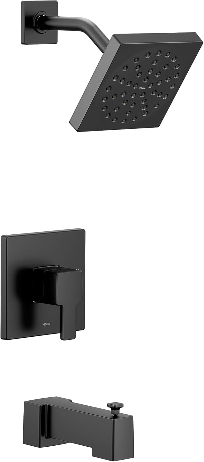 Moen UTS2713EPBL90 Degree M-CORE 2-Series 1-Handle Eco-Performance Tub and Shower Trim Kit, Valve Required