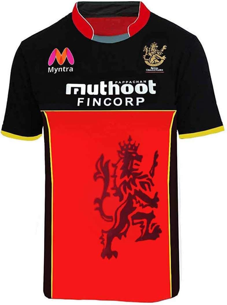 RJM rcb Jersey 2020 ipl for Kids & Mens (Medium 38, red)