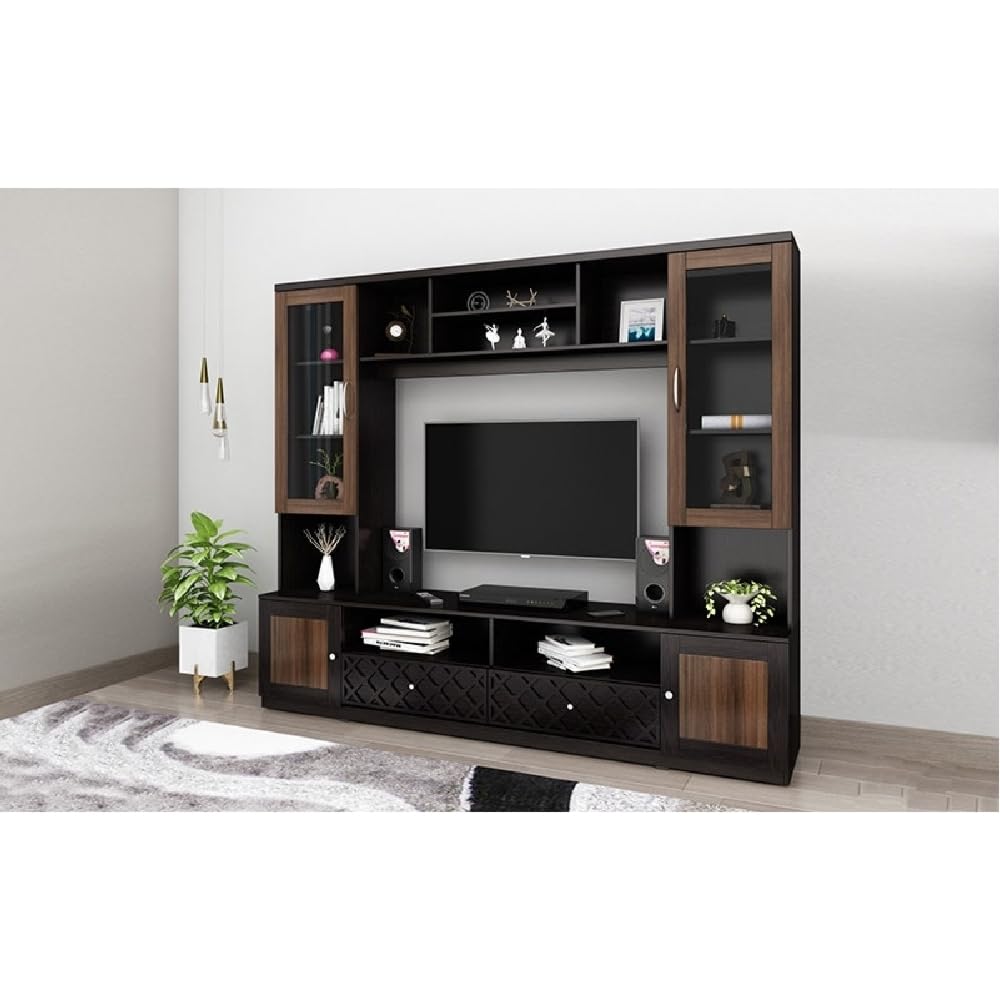 Royaloak Muar Malaysian Entertainment Unit in Melamine Finish | Engineered Wood with Melamine Finish | Superior Strength Construction | Ample Storage | Telescopic Channel | Durable Entertainment Unit-image-21