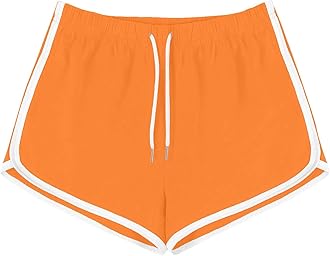 Athletic Shorts for Women Wide Leg Dolphin Hem Drawstring Elastic Waist Casual Summer Running Gym Workout Yoga Shorts