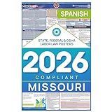 2019 Missouri (Spanish) Labor Law Poster – State, Federal, OSHA Compliant – Laminated Mandatory All in One Poster