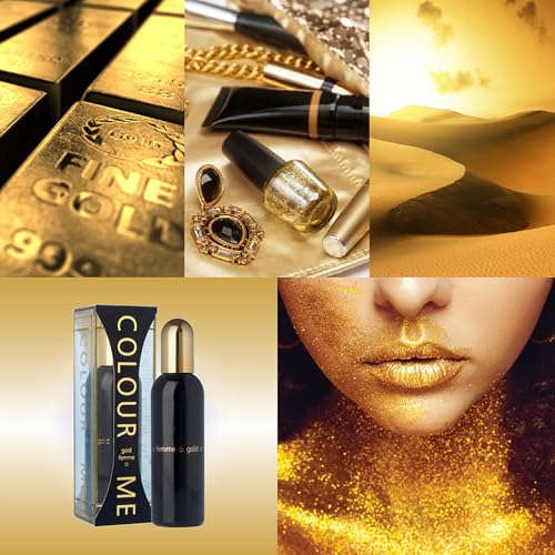 Image of COLOUR ME Milton-Lloyd Gold Femme - Eau de Parfum - Jasmine, Rose Perfume for Women - Oriental Fruity - Long Lasting Perfume for Women - 1.7 oz
