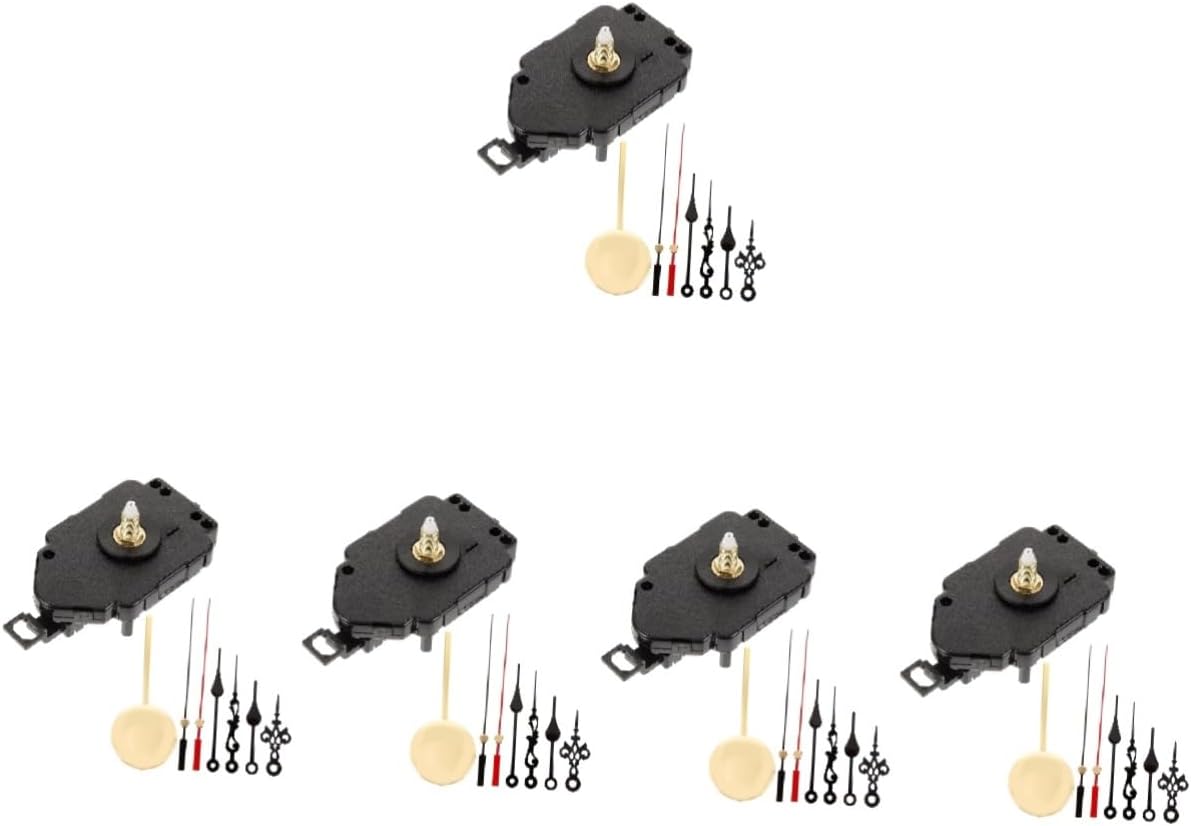 Gadpiparty 5sets Clock Mechanism Replacement Kit DIY Wall Clock Movement for DIY Kits