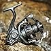 Sougayilang Spinning Reel - 5.2:1 Gear Ratio, 12+1 Bearings Freshwater Saltwater Fishing Reel, Ultra-Smooth CNC Aluminum Spool, Lightweight & Powerful for Bass Trout Salmon (Model: 3000)
