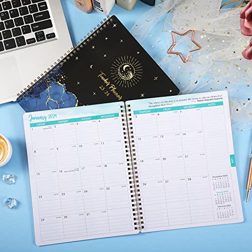 Teacher Planner 2023-2024 - Academic Lesson Planner, July 2023 - June 2024, 8'' X 10'', Lesson Plan Book, Weekly & Monthly Lesson Planner With Quotes, Weekly Activity Schedule, Great Teacher's Gifts #TOP6